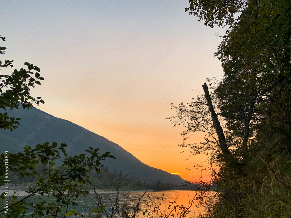 Sunset on the Skagit River Sunset on the Skagit River