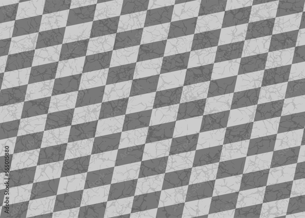 Obraz premium Abstract background with grungy checkered flag pattern