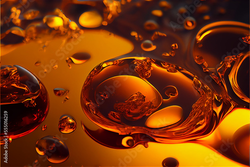 abstract warm amber backgro...