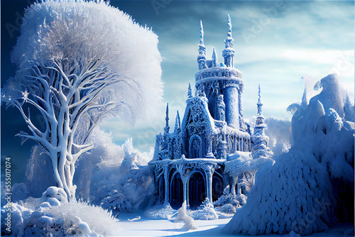 frozen wonderland with fair...