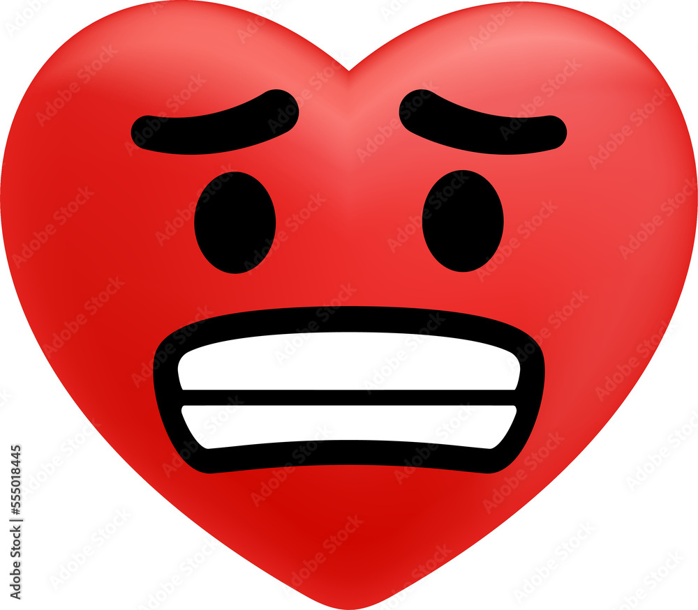 Heart Cartoon Emoticons, Character face expressions and Emotional reaction Heart Cartoon Emoticons, Character face expressions and Emotional reaction