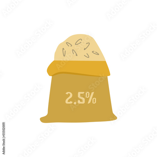 Zakat maal, zakat in the form of agricultural products in the form of rice and wheat.