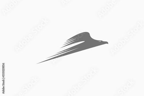 Illustration vector graphic of falcon speed move