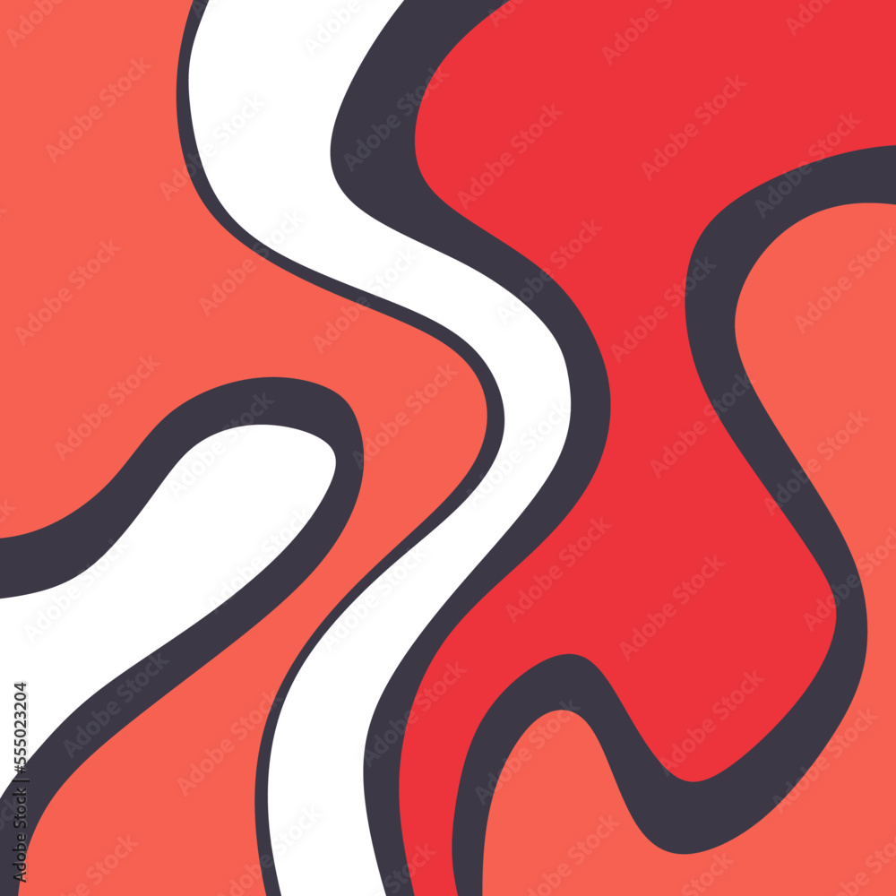 Abstract background with gradient wavy line pattern and with soft color theme