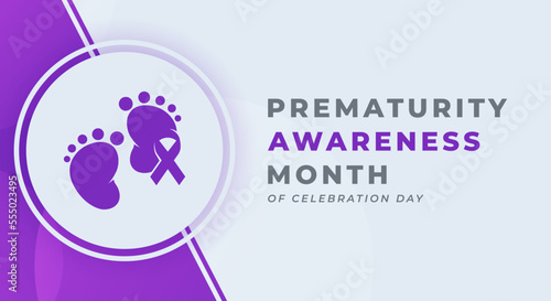 Happy Prematurity Awareness Month Celebration Vector Design Illustration for Background, Poster, Banner, Advertising, Greeting Card