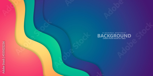 wave background vector with layer shape zigzag pattern concept