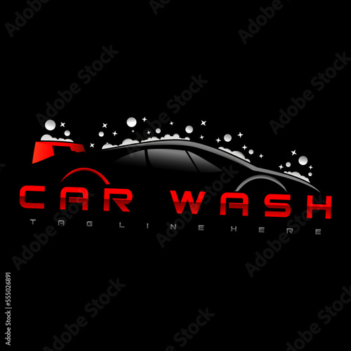 car wash logo, cool can be used also for license free small business