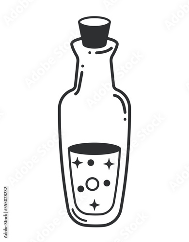 bottle with cork esoteric