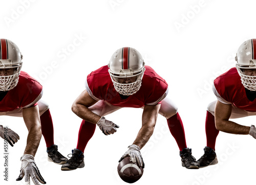 Wallpaper Mural Football Player with a  Red uniform on a transparent background. PNG file. Torontodigital.ca