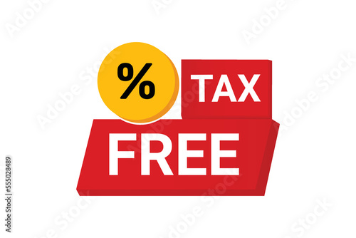 Tax free service abstract concept vector illustration