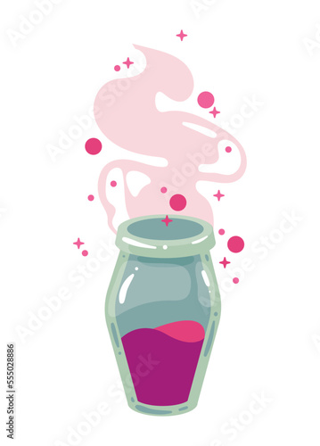 magic potion in pot