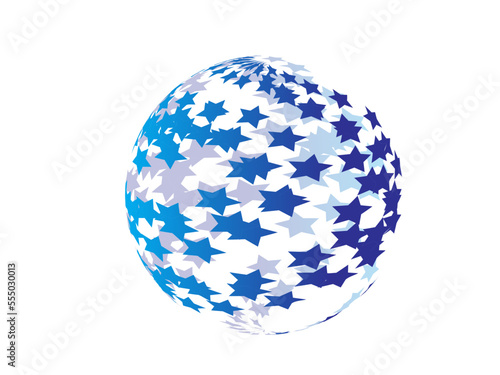 Global network connection. Technology Global communication vector template linear style. World map point and line composition concept of global business. Sphere Logo Circle abstract design.