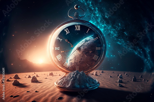 Time Concept. time, space, infinity photo