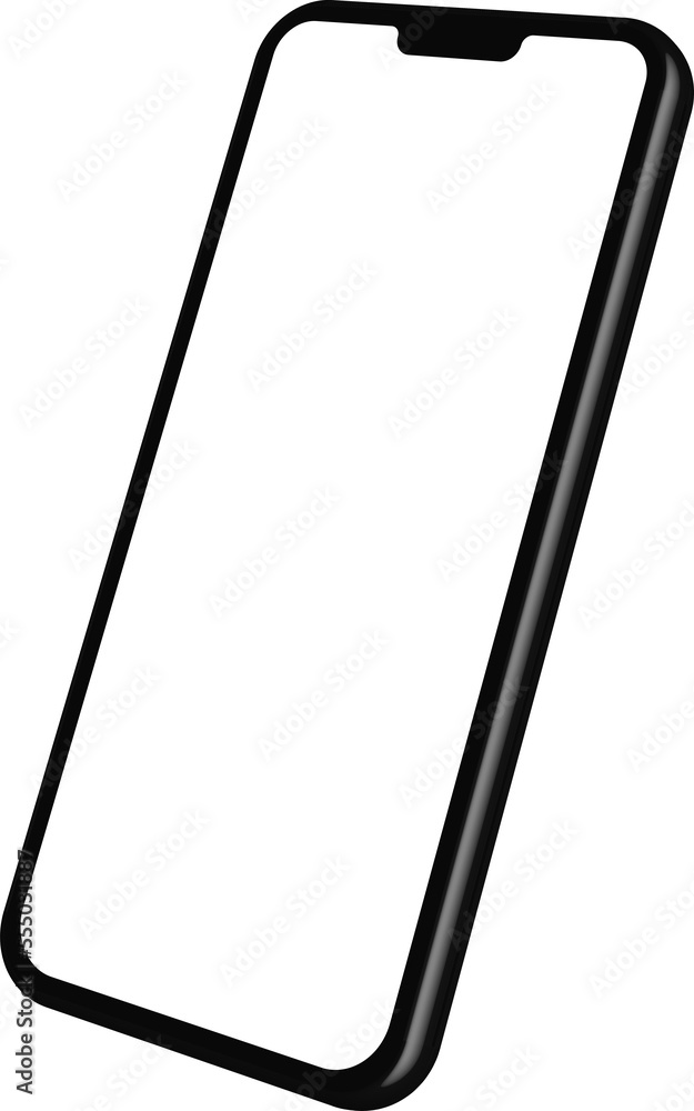 Smartphone mockup with blank screen for display your work Smartphone mockup with blank screen for display your work