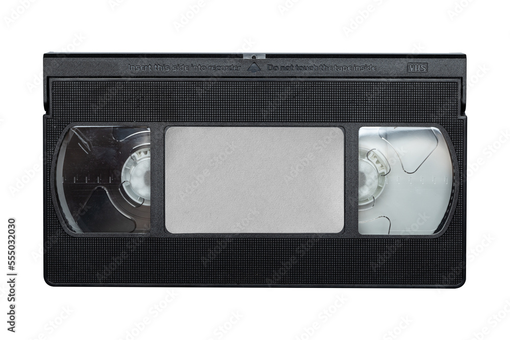 VHS tape front realistic png asset isolated on transparent background