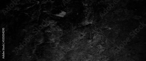 Stone black texture background. Dark cement, concrete grunge. dark Black stone cracked grunge concrete backdrop texture background, black horror wall background, dark slate background toned classic.