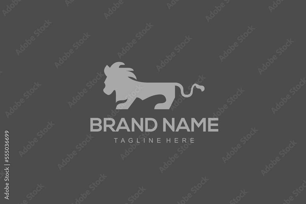 Illustration vector graphic of lion funny