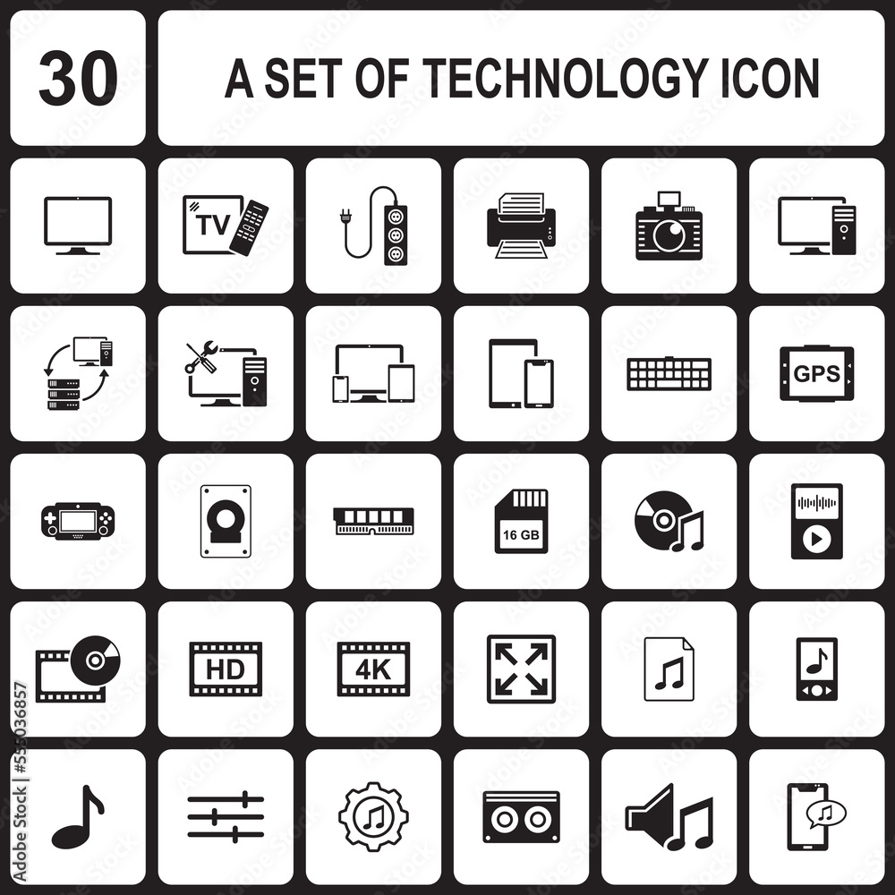 computer icon , technology icon vector computer icon , technology icon vector