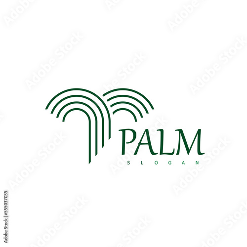 palm logo nature design symbol