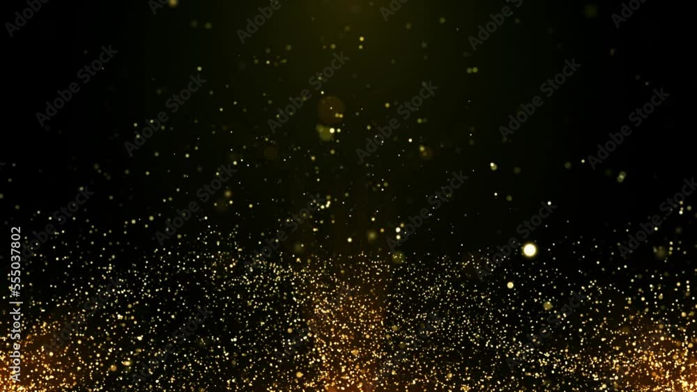 Gold Particles Background Loop Gold Particles Background Loop