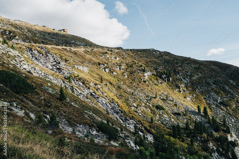 Blick auf Olpererhütte im Zillertal