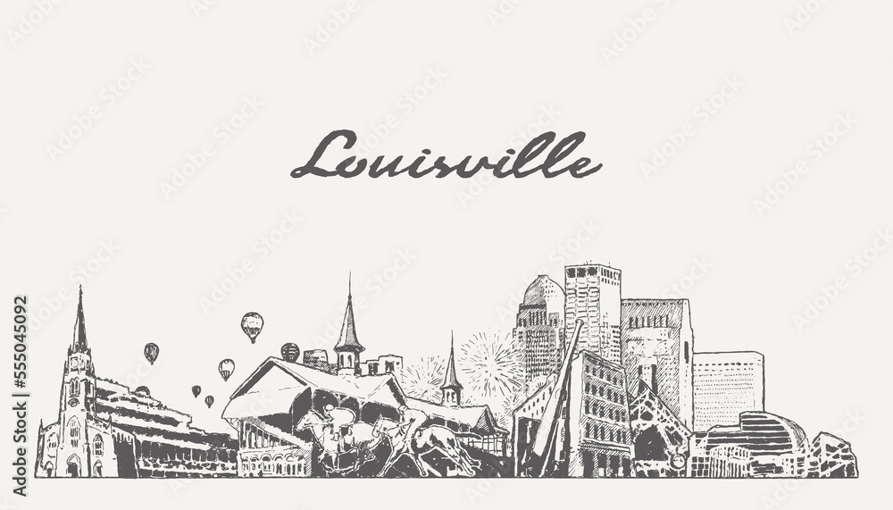 Louisville skyline, Kentucky, USA