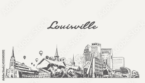 Louisville skyline  Kentucky  USA