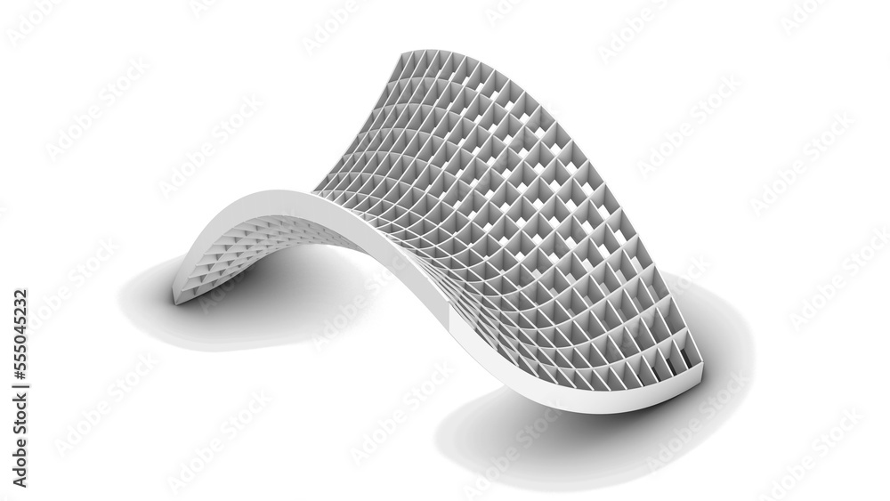 Waffle Structure - SET2 - Perspective View 7 Waffle Structure - SET2 - Perspective View 7