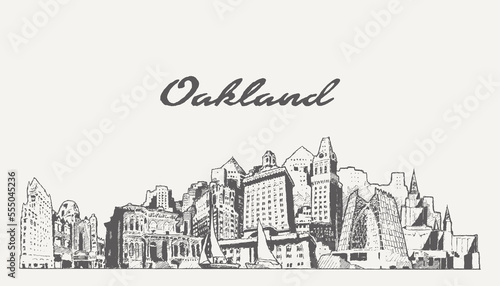 Oakland skyline, California, USA