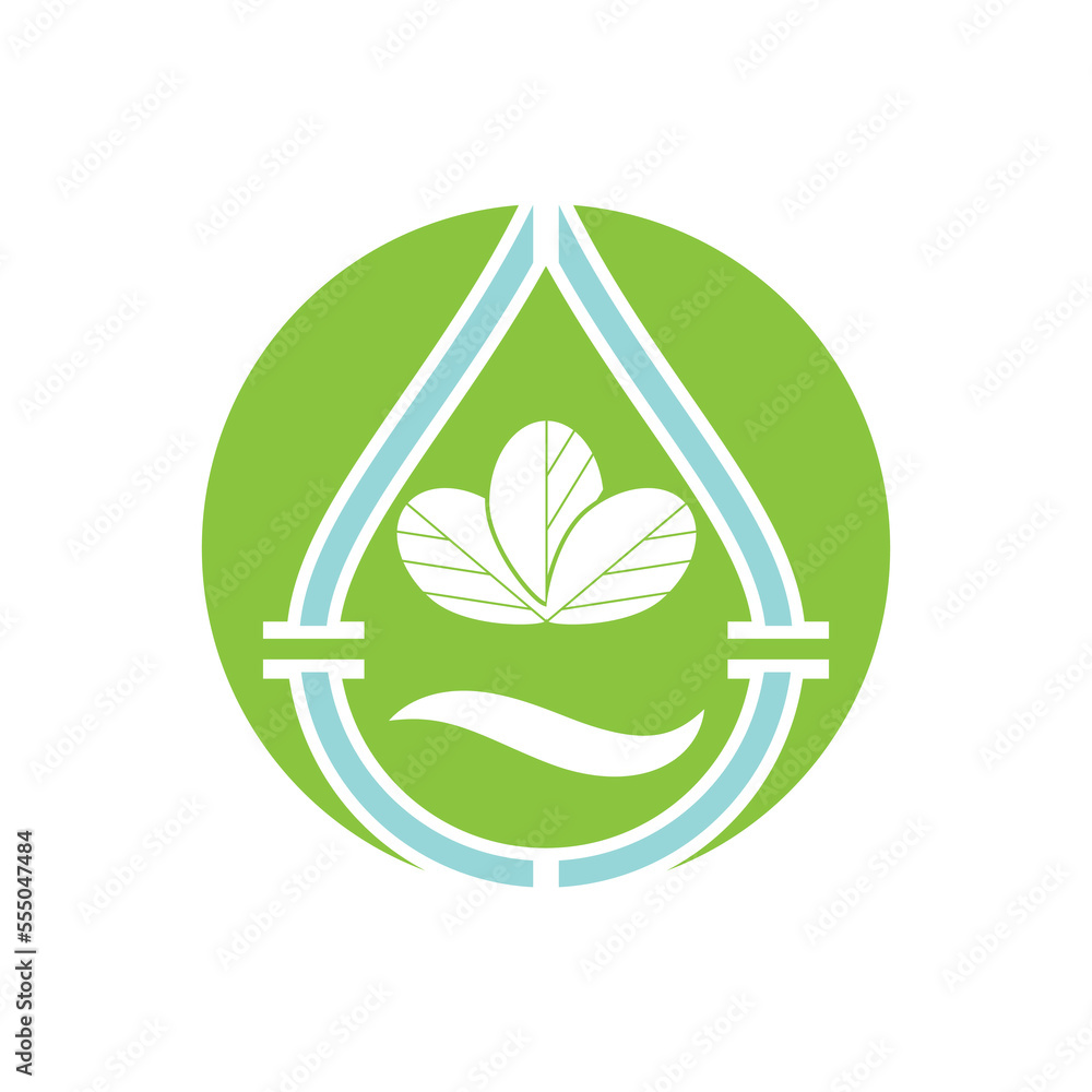 Moringa Leaf Logo Template Vector Symbol Nature Moringa Leaf Logo Template Vector Symbol Nature