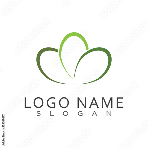 Moringa Leaf Logo Template Vector Symbol Nature