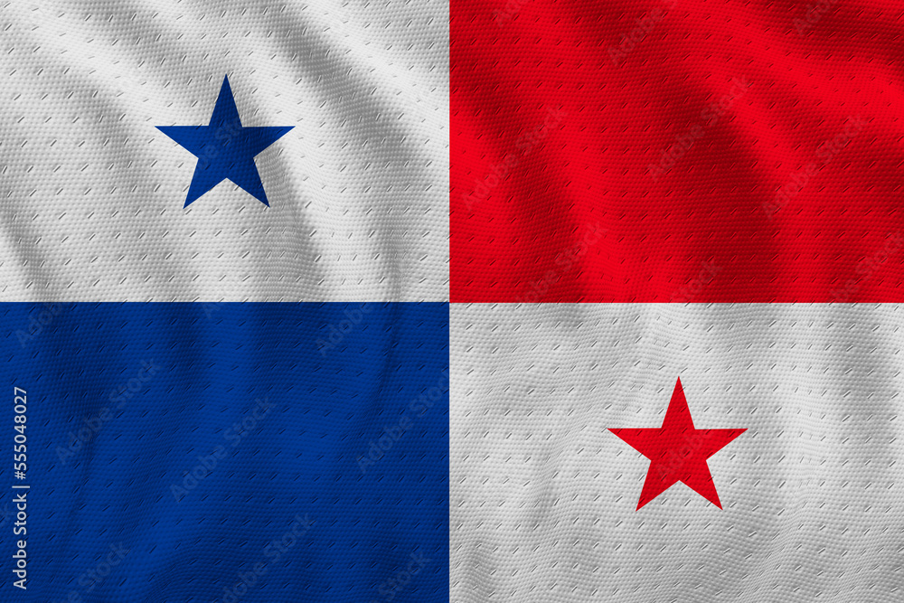 National flag of Panama. Background with flag of Panama. National flag of Panama. Background with flag of Panama.