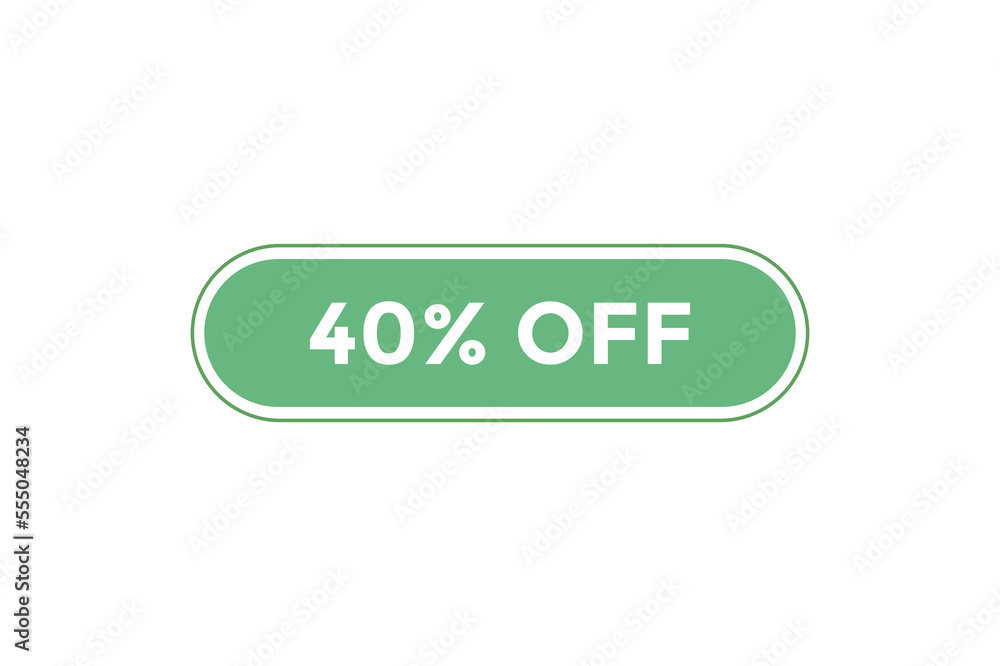 40% off special offers. Marketing sale banner for discount offer. Hot sale, super sale up to 40% off sticker label template
40% off special offers. Marketing sale banner for discount offer. Hot sale, super sale up to 40% off sticker label template
