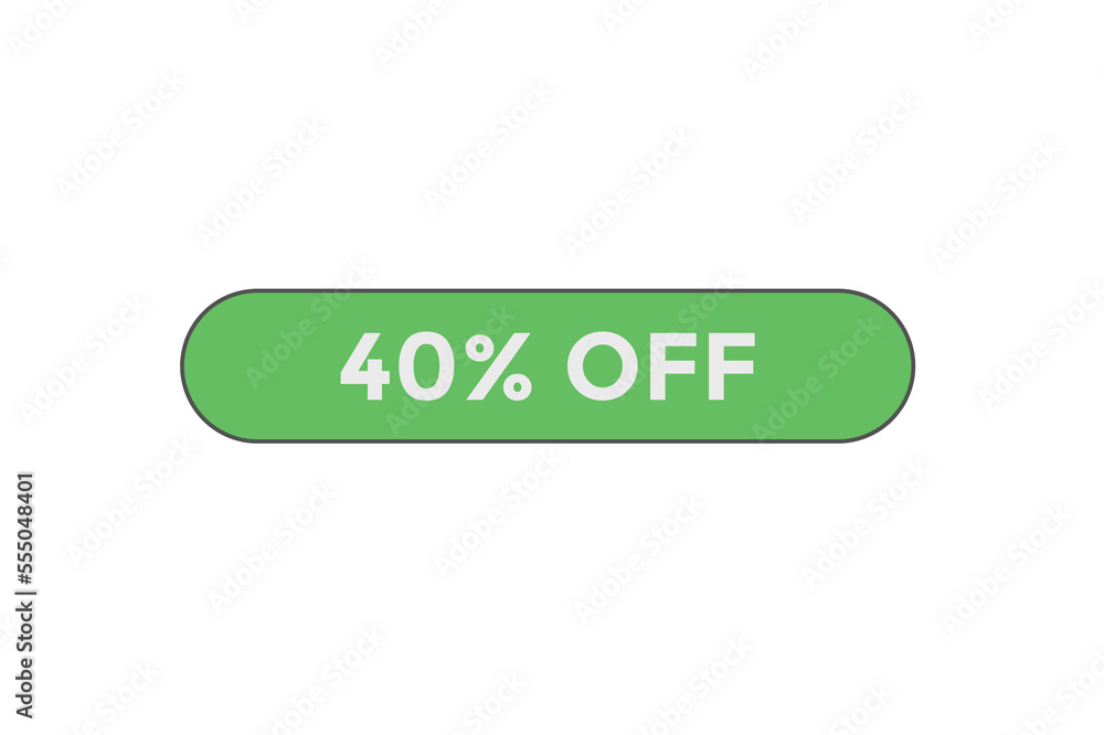 40% off special offers. Marketing sale banner for discount offer. Hot sale, super sale up to 40% off sticker label template
40% off special offers. Marketing sale banner for discount offer. Hot sale, super sale up to 40% off sticker label template