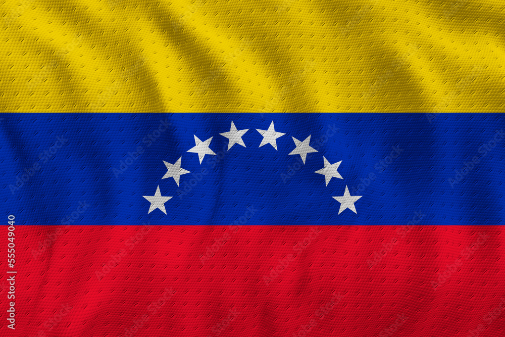 National flag of Venezuela. Background with flag of Venezuela. National flag of Venezuela. Background with flag of Venezuela.