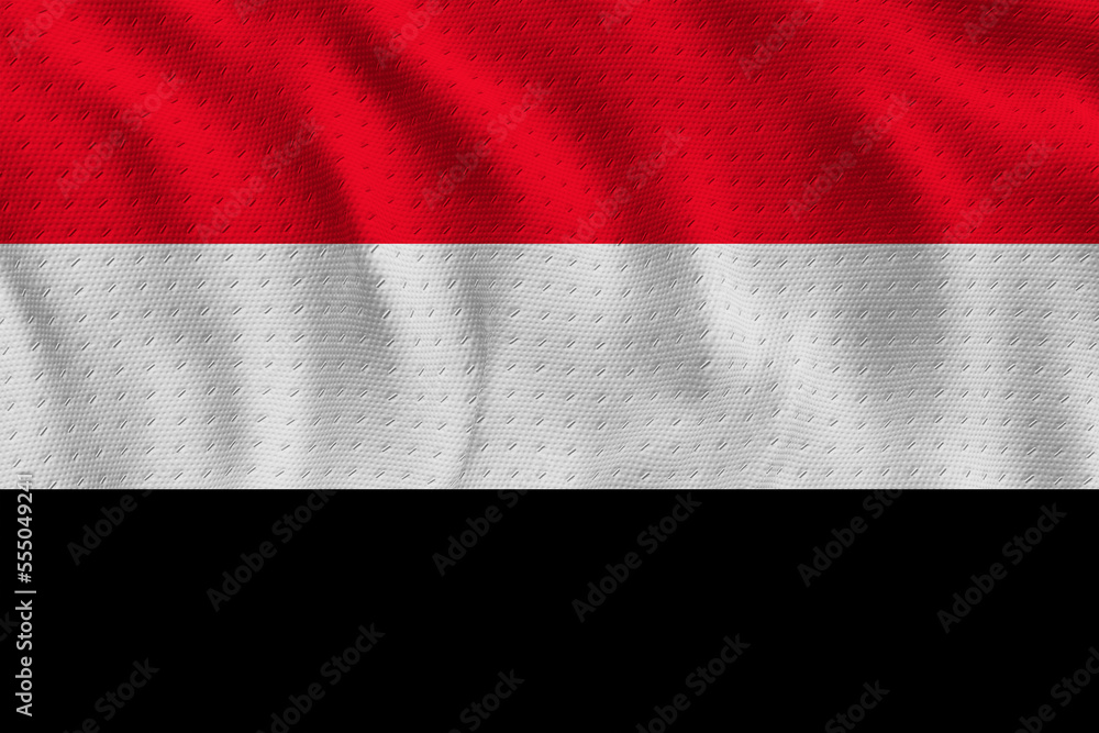 National flag of Yemen. Background with flag of Yemen National flag of Yemen. Background with flag of Yemen