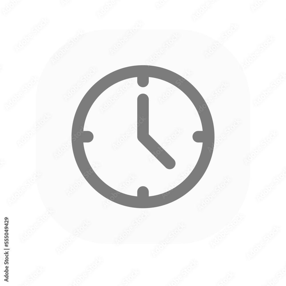 Clock Business Icon Rectangle Rounded Clock Business Icon Rectangle Rounded
