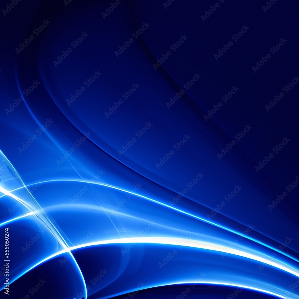 Abstract blue swoosh background with soft smooth elegant waves. Generative AI Abstract blue swoosh background with soft smooth elegant waves. Generative AI