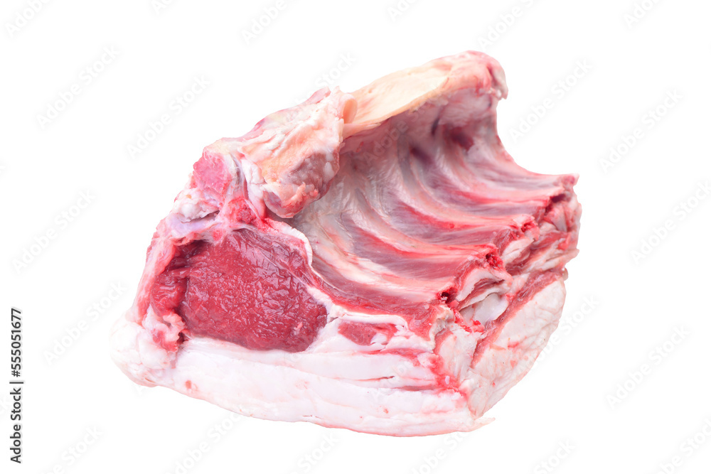 Lamb ribs isolated