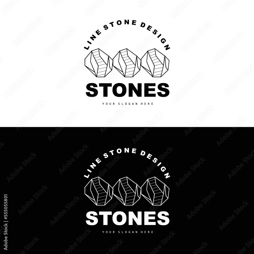 Stone Logo, Vector Stone Modern With Geometry Line Style, Design For Aesthetic Decoration, Brand Modern Product, Simple Icon Abstract Aesthetic Geometry Line Stone Logo, Vector Stone Modern With Geometry Line Style, Design For Aesthetic Decoration, Brand Modern Product, Simple Icon Abstract Aesthetic Geometry Line