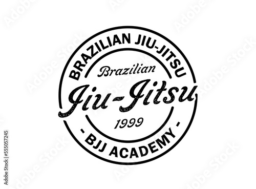 jiu-jitsu logo. bjj badge. Brazilian Jiu-jitsu emblem. Vector illustration
