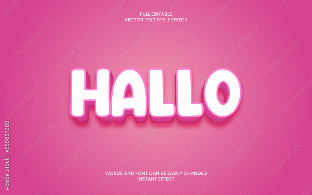 Hallo Text Effect