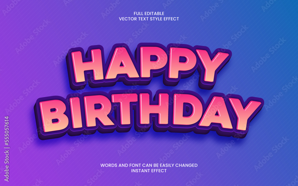 Happy Birthday Text Effect Happy Birthday Text Effect