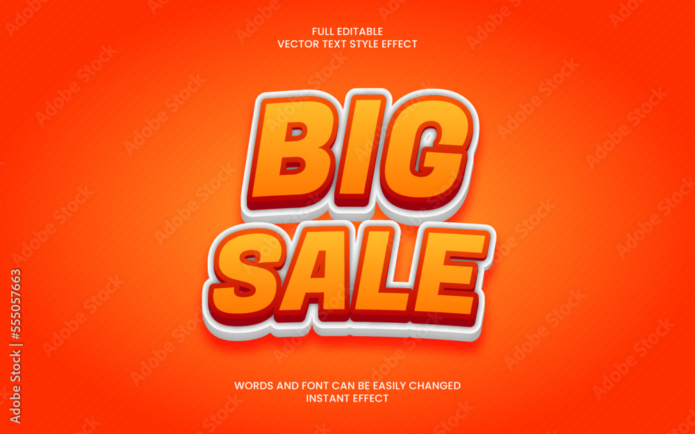 Big Sale Text Effect Big Sale Text Effect