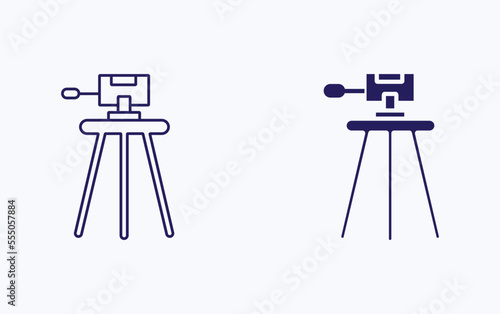 Camera Tripod illustration icon