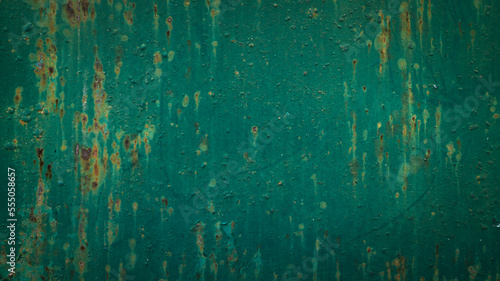 rusty green vintage iron background
