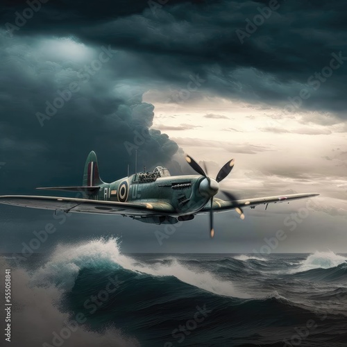 Obraz na płótnie War Planes Over the Sea