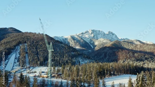 Zakopane Tatra Mountains Crane Drone Shot