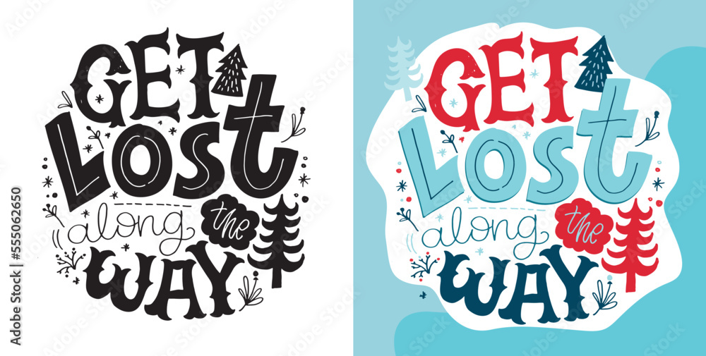 Inspiration slogan for print and poster design. Hand drawn motivation lettering phrase in modern calligraphy style.  Vector