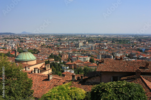 Panorama of Italian city Bergamo